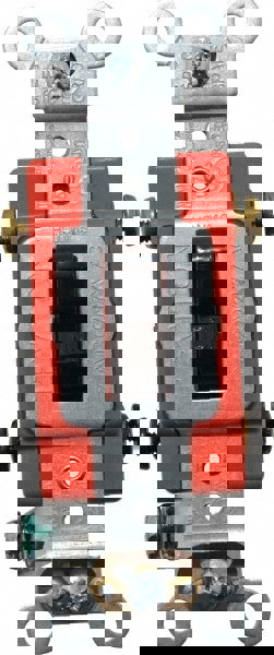 2 Pole, 120 to 277 VAC, 20 Amp, Industrial Grade Toggle Wall Switch